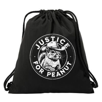 Justice For Peanut The Squirrel P’Nut Pnut Peanut Squirrel Drawstring Bag