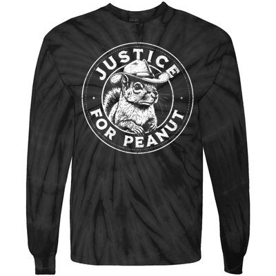 Justice For Peanut The Squirrel P’Nut Pnut Peanut Squirrel Tie-Dye Long Sleeve Shirt