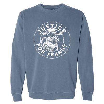 Justice For Peanut The Squirrel P’Nut Pnut Peanut Squirrel Garment-Dyed Sweatshirt