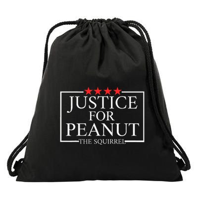 Justice For Peanut The Squirrel .Peanut Squirrel Drawstring Bag
