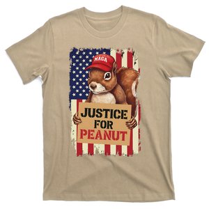 Justice For Peanut The Squirrel Wanted Funny Humor T-Shirt