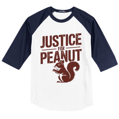 Justice For Peanut The Squirrel Peanut Squirrel Firefighter Baseball Sleeve Shirt