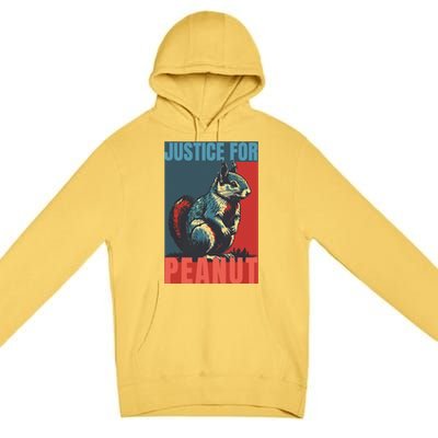 Justice For Peanut The Squirrel Peanut Squirrel Premium Pullover Hoodie