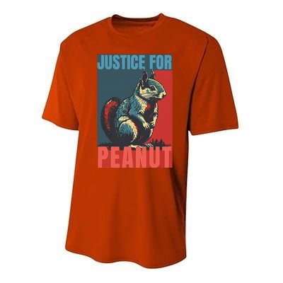 Justice For Peanut The Squirrel Peanut Squirrel Performance Sprint T-Shirt