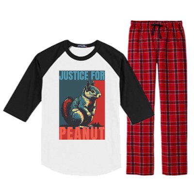 Justice For Peanut The Squirrel Peanut Squirrel Raglan Sleeve Pajama Set