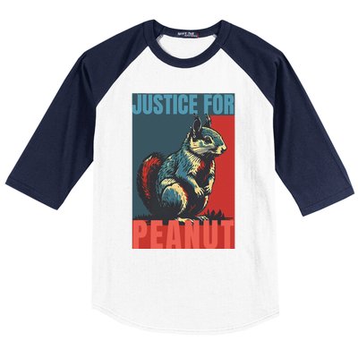 Justice For Peanut The Squirrel Peanut Squirrel Baseball Sleeve Shirt