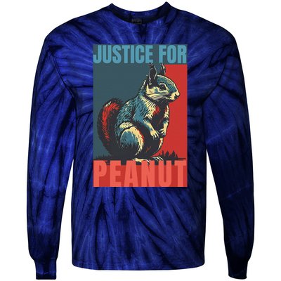 Justice For Peanut The Squirrel Peanut Squirrel Tie-Dye Long Sleeve Shirt