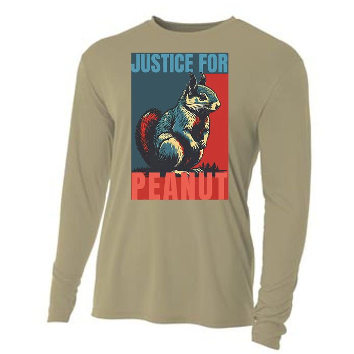 Justice For Peanut The Squirrel Peanut Squirrel Cooling Performance Long Sleeve Crew