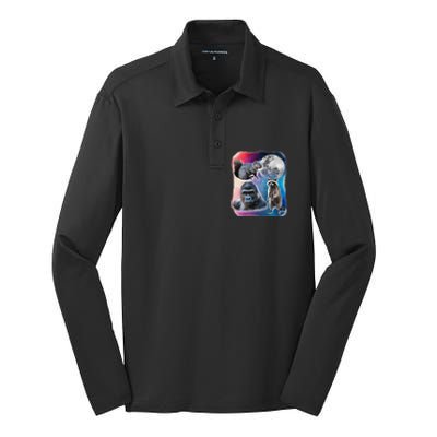 Justice For Peanut And Fred Rest In Power America Love You Silk Touch Performance Long Sleeve Polo