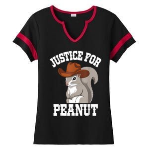 Justice For Peanut The Squirrel 2024 Ladies Halftime Notch Neck Tee