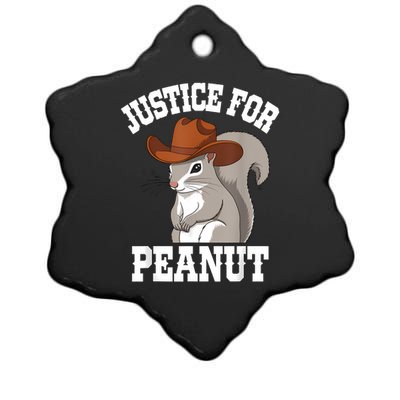 Justice For Peanut The Squirrel 2024 Ceramic Star Ornament