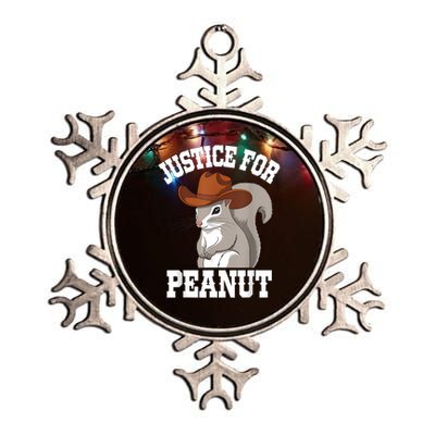 Justice For Peanut The Squirrel 2024 Metallic Star Ornament