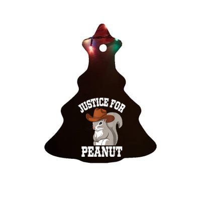 Justice For Peanut The Squirrel 2024 Ceramic Tree Ornament