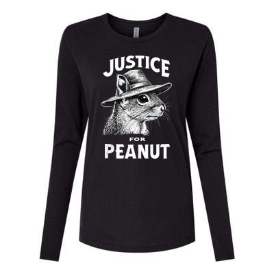 Justice For Peanut The Squirrel P’Nut Pnut Peanut Squirrel Womens Cotton Relaxed Long Sleeve T-Shirt