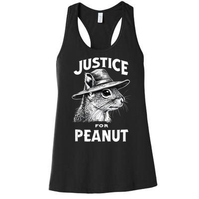 Justice For Peanut The Squirrel P’Nut Pnut Peanut Squirrel Women's Racerback Tank