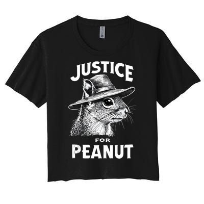 Justice For Peanut The Squirrel P’Nut Pnut Peanut Squirrel Women's Crop Top Tee