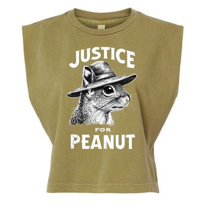 Justice For Peanut The Squirrel P’Nut Pnut Peanut Squirrel Garment-Dyed Women's Muscle Tee