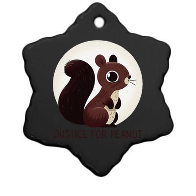 Justice For Peanut The Squirrel Peanut Squirrel Ceramic Star Ornament