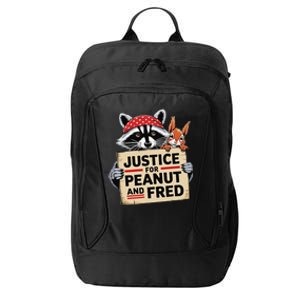 Justice For Peanut The Squirrel And Fred The Raccoon City Backpack