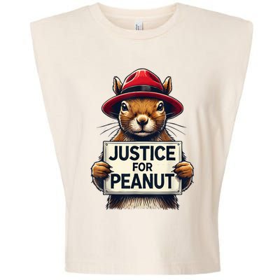 Justice For Peanut The Squirrel Wanted Garment-Dyed Women's Muscle Tee