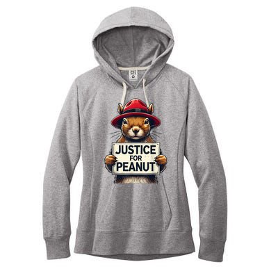 Justice For Peanut The Squirrel Wanted Women's Fleece Hoodie