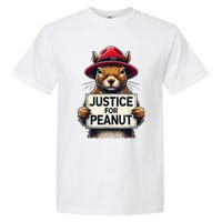 Justice For Peanut The Squirrel Wanted Garment-Dyed Heavyweight T-Shirt