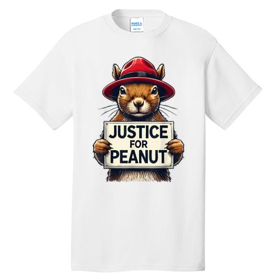 Justice For Peanut The Squirrel Wanted Tall T-Shirt