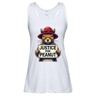 Justice For Peanut The Squirrel Wanted Ladies Essential Flowy Tank