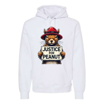 Justice For Peanut The Squirrel Wanted Premium Hoodie