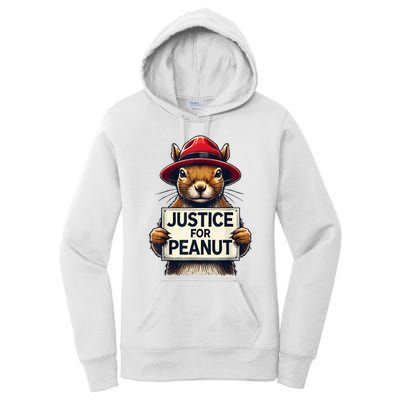 Justice For Peanut The Squirrel Wanted Women's Pullover Hoodie