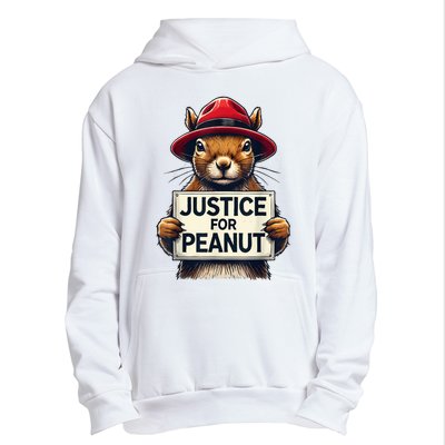 Justice For Peanut The Squirrel Wanted Urban Pullover Hoodie