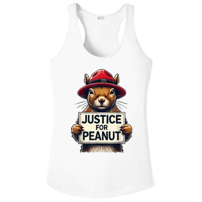 Justice For Peanut The Squirrel Wanted Ladies PosiCharge Competitor Racerback Tank