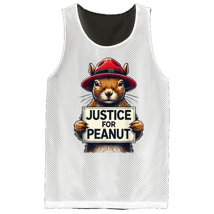 Justice For Peanut The Squirrel Wanted Mesh Reversible Basketball Jersey Tank