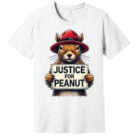 Justice For Peanut The Squirrel Wanted Premium T-Shirt