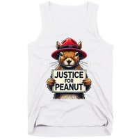 Justice For Peanut The Squirrel Wanted Tank Top