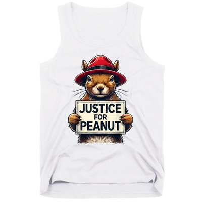 Justice For Peanut The Squirrel Wanted Tank Top