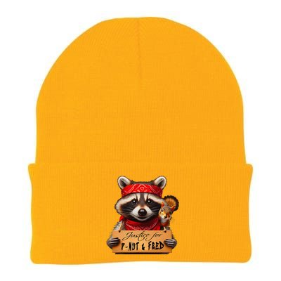 Justice For Peanut The Squirrel Pnut & Fred The Raccoon Knit Cap Winter Beanie