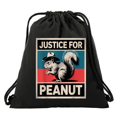 Justice For Peanut The Squirrel The Squirrel Pnut Drawstring Bag