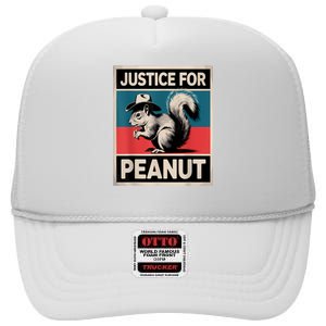 Justice For Peanut The Squirrel The Squirrel Pnut High Crown Mesh Back Trucker Hat