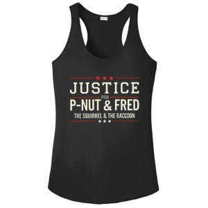 Justice For Pnut And Fred The Squirrel Peanut Justice Ladies PosiCharge Competitor Racerback Tank