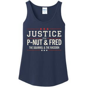 Justice For Pnut And Fred The Squirrel Peanut Justice Ladies Essential Tank