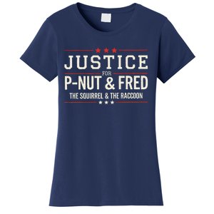 Justice For Pnut And Fred The Squirrel Peanut Justice Women's T-Shirt