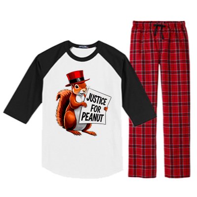 Justice For Peanut The Squirrel Peanut Squirrel Raglan Sleeve Pajama Set