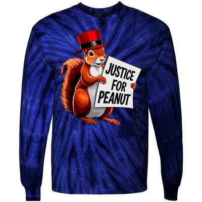 Justice For Peanut The Squirrel Peanut Squirrel Tie-Dye Long Sleeve Shirt