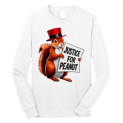 Justice For Peanut The Squirrel Peanut Squirrel Long Sleeve Shirt