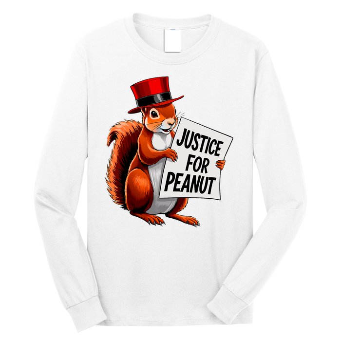 Justice For Peanut The Squirrel Peanut Squirrel Long Sleeve Shirt