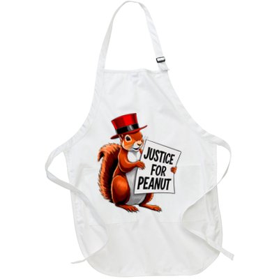 Justice For Peanut The Squirrel Peanut Squirrel Full-Length Apron With Pockets