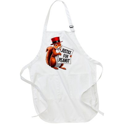 Justice For Peanut The Squirrel Peanut Squirrel Full-Length Apron With Pockets