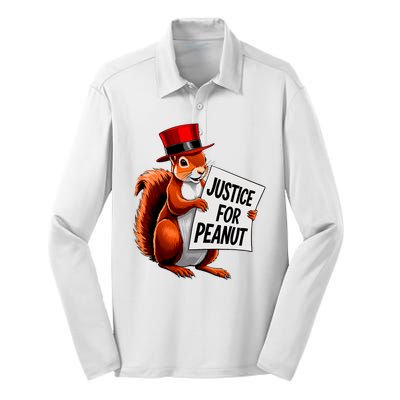 Justice For Peanut The Squirrel Peanut Squirrel Silk Touch Performance Long Sleeve Polo