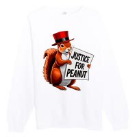 Justice For Peanut The Squirrel Peanut Squirrel Premium Crewneck Sweatshirt